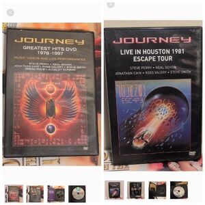 Set Bundle Of 2 Journey Live In Houston And Greatest Hits Music Videos DVDs
